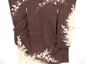 リサイクル　毬に桜模様振袖・袋帯・和装小物セット
